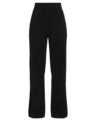 TWINSET Casual trouser Black 35% Viscose, 33% Polyamide, 22% Elastane, 10% Wool, Cotton