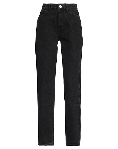 LES COYOTES DE PARIS Denim trousers Black 80% Cotton, 20% Recycled cotton