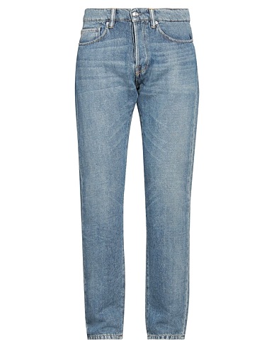 NINE IN THE MORNING Denim trousers Blue 57% Cotton, 43% Hemp