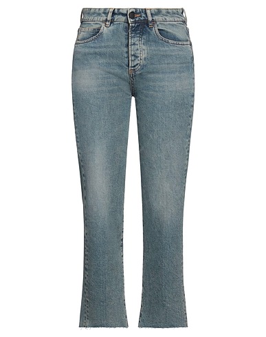 LIVIANA CONTI Denim pants Blue 98% Cotton, 2% Elastane