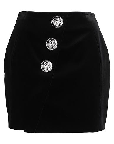 BALMAIN Mini skirt Black 100% Cotton