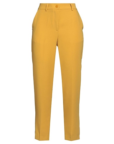 SKILLS & GENES Pantalone Giallo ocra 100% Poliestere