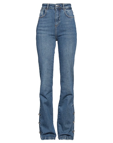 REBEL QUEEN by LIU •JO Denim trousers Blue 98% Cotton, 2% Elastane