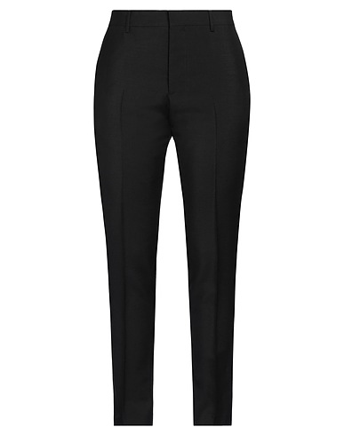 AMI ALEXANDRE MATTIUSSI Casual trouser Black 60% Mohair wool, 40% Wool