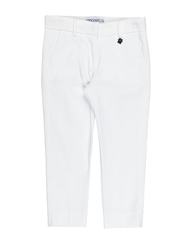 SIMONETTA Casual trouser White 96% Cotton, 4% Elastane