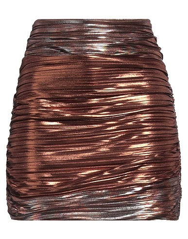 SABINA MUSÁYEV Minigonna Bronzo 100% Poliestere