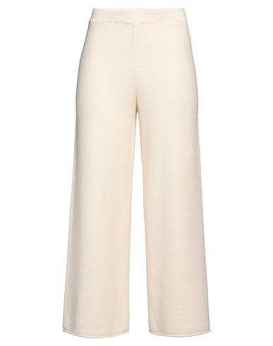 AKEP Casual pants Cream 50% Merino Wool, 50% Acrylic