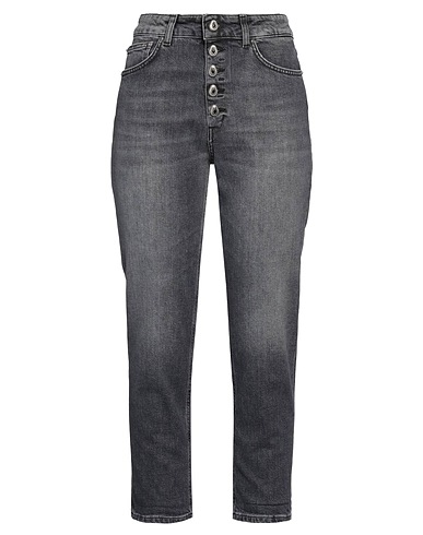 DONDUP Denim pants Black 98% Cotton, 2% Elastane