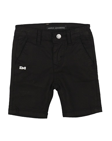 DANIELE ALESSANDRINI Shorts & Bermuda Black 98% Cotton, 2% Elastane