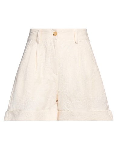 HAPPY 25® Shorts & Bermuda Ivory 80% Cotton, 15% Polyester, 5% Other Fibres