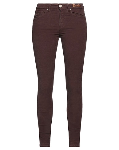 P_JEAN Casual trouser Brown 97% Cotton, 3% Elastane