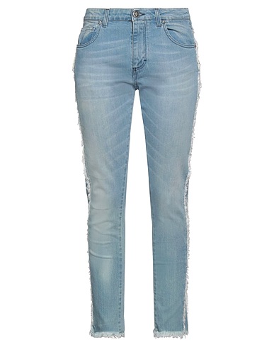 JOHN RICHMOND Denim pants Blue 99% Cotton, 1% Elastane