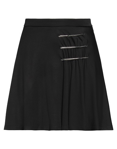 VERSACE JEANS Mini skirt Black 95% Viscose, 5% Elastane