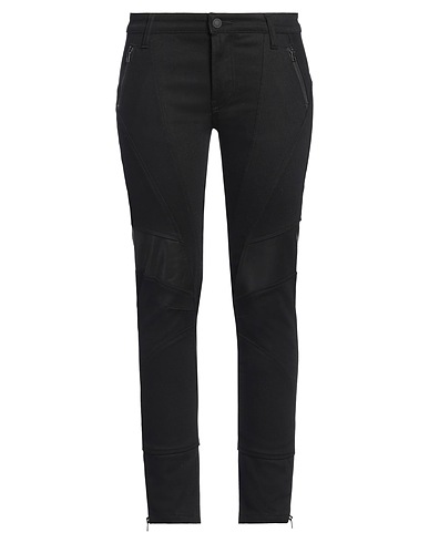 MARCELO BURLON BOTTOMWEAR Black 99% Cotton, 1% Elastane