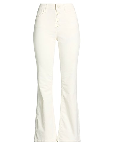 LIU •JO Pantalon bootcut BIANCO 98% Coton, 2% Élasthanne