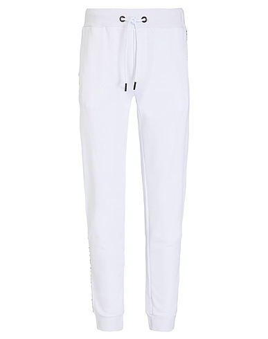 BIKKEMBERGS Casual pants White 100% Cotton
