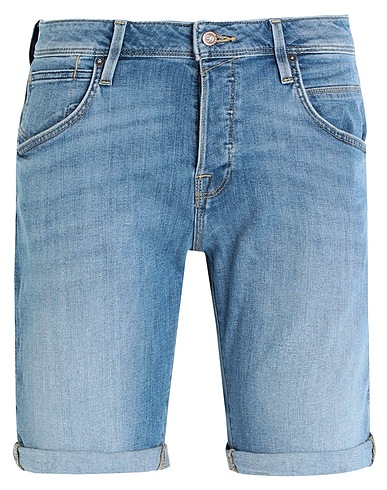 JACK & JONES Shorts jeans Blu 60% Cotone, 20% Cotone riciclato, 18% Poliestere, 2% Elastan