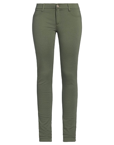 VERSACE JEANS Casual trouser Military green 35% Cotton, 35% Modal, 28% Polyamide, 2% Elastane