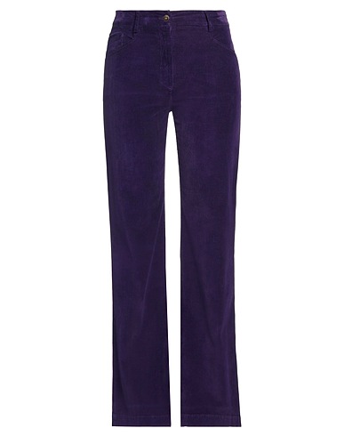 TRUE ROYAL Casual pants Purple 66% Cotton, 32% Lycra®, 2% Elastane