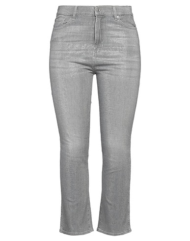 7 FOR ALL MANKIND Pantaloni jeans Grigio 92% Cotone, 6% Elastomultiestere, 2% Elastan