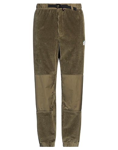 MONCLER GRENOBLE Pantalone Verde militare 98% Cotone, 2% Elastan, Poliammide