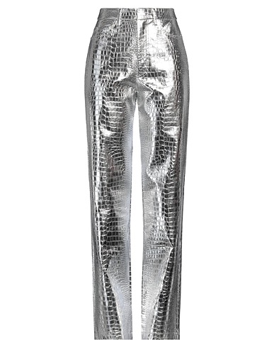 ROTATE BIRGER CHRISTENSEN Casual trouser Silver 100% Viscose, Polyurethane