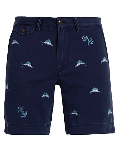 POLO RALPH LAUREN Shorts & Bermuda Navy blue 97% Cotton, 3% Elastane