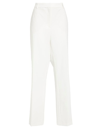 HER. Casual pants White 72% Polyester, 23% Viscose, 5% Elastane