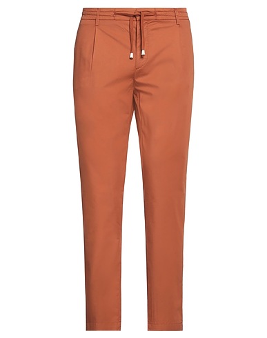 YAN SIMMON Casual pants Brown 51% Cotton, 45% Lycra®, 4% Elastane