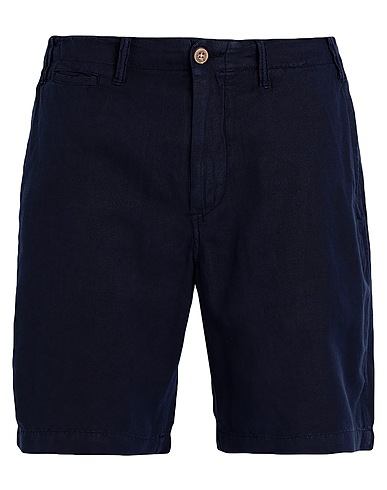 POLO RALPH LAUREN ショートパンツ＆バミューダパンツ 8.5-INCH CLASSIC FIT LINEN-COTTON SHORT
 ミッドナイトブルー リネン 53% / コットン 47%