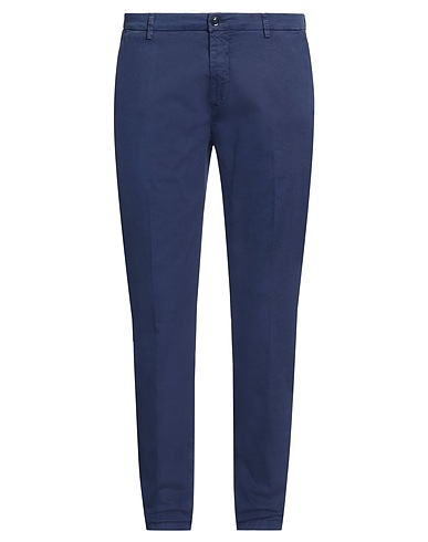 YAN SIMMON Casual trouser Blue 97% Cotton, 3% Elastane