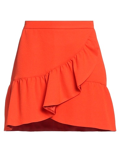 ESSENTIEL ANTWERP Mini skirt Orange 73% Polyester, 25% Viscose, 2% Elastane
