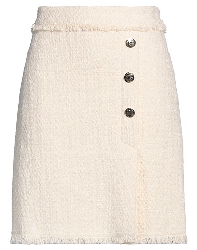 RIANI Minirock Elfenbein 43% Baumwolle, 35% Polyester, 11% Polyacryl, 8% Wolle, 3% Andere Fasern