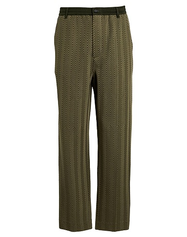 MISSONI Casual trouser VERDE MILITARE 74% Cotton, 26% Viscose