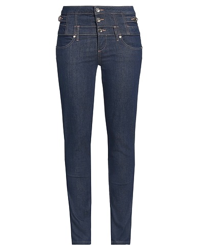 LIU •JO Denim trousers Blue 77% Cotton, 20% Polyester, 3% Elastane