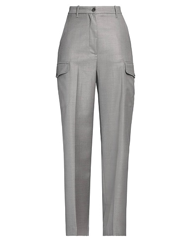 NINE IN THE MORNING Casual trouser Grey 82% Wool, 18% Silk