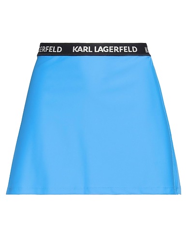 KARL LAGERFELD Mini skirt Azure 78% Recycled polyamide, 22% Elastane