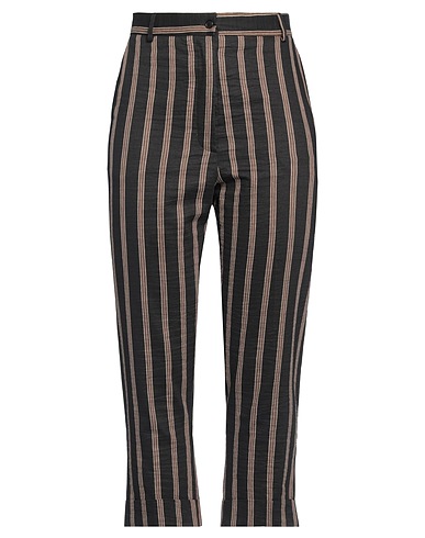 NUOVO BORGO Casual trouser Black 50% Cotton, 30% Linen, 20% Polyester
