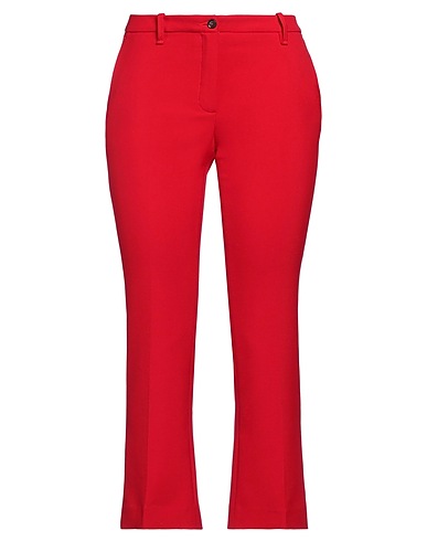 JADICTED Pantalone Rosso 68% Poliestere, 28% Viscosa, 4% Elastan