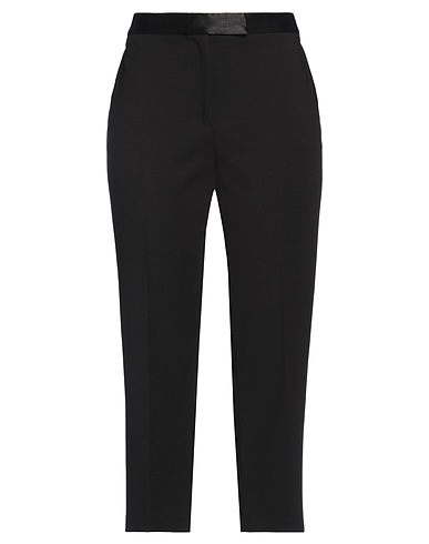 IVY OAK Casual trouser Black 62% Recycled polyester, 32% Viscose, 6% Elastane