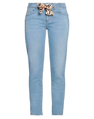 LIU •JO Denim trousers Blue 98% Cotton, 2% Elastane