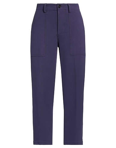 CIRCOLO 1901 Casual trouser Purple 95% Cotton, 5% Elastane