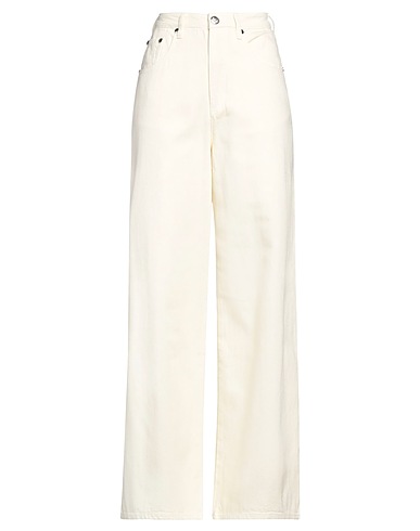 MEADOWS Pantaloni jeans Avorio 100% Cotone