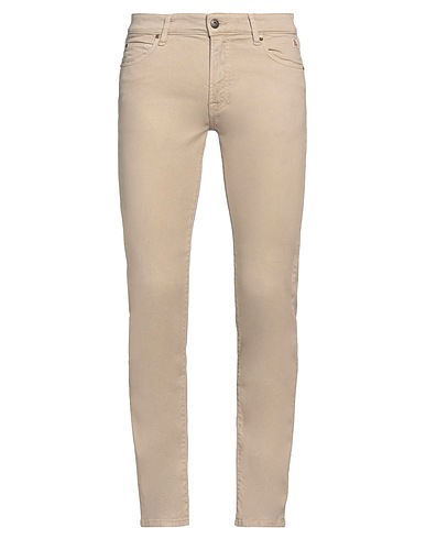 ROŸ ROGER'S Casual trouser Beige 49% Cotton, 49% Lyocell, 2% Elastane