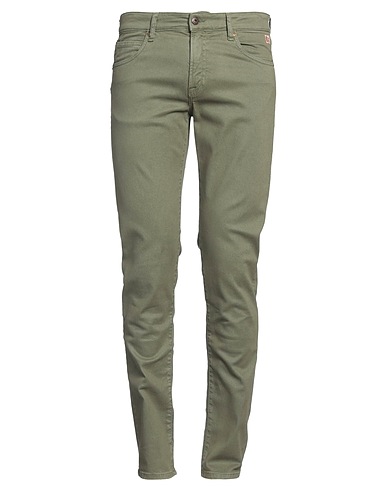 ROŸ ROGER'S Casual trouser Military green 49% Cotton, 49% Lyocell, 2% Elastane