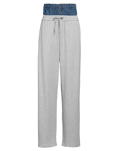 ELEH Casual trouser Light grey 65% Cotton, 32% Polyester, 3% Elastane