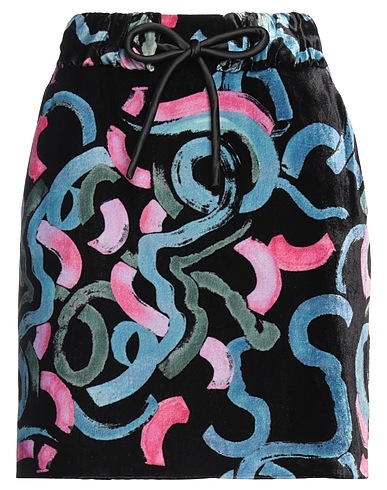 EMPORIO ARMANI Mini skirt Black 82% Viscose, 18% Silk