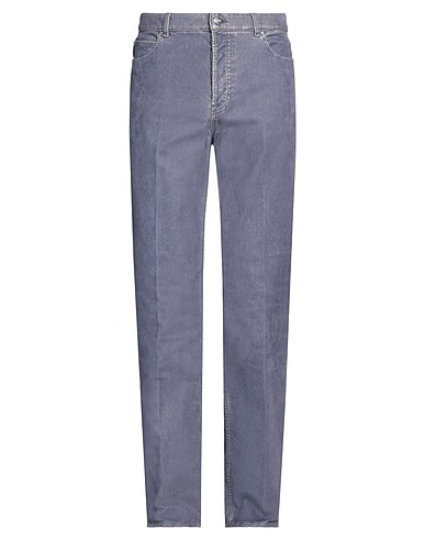 FERRAGAMO Casual trouser Dark purple 49% Cotton, 49% Viscose, 2% Elastane