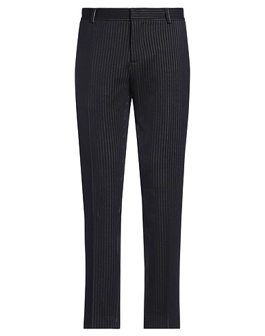 DANIELE ALESSANDRINI Casual pants Navy 80% Polyester, 15% Viscose, 5% Elastane