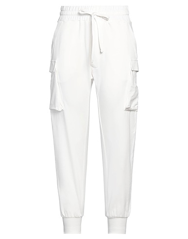THOM KROM Casual trouser White 82% Cotton, 13% Modal, 5% Elastane